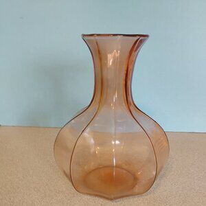 Indiana Glass Tiara Faceted Pink Carafe/Vase